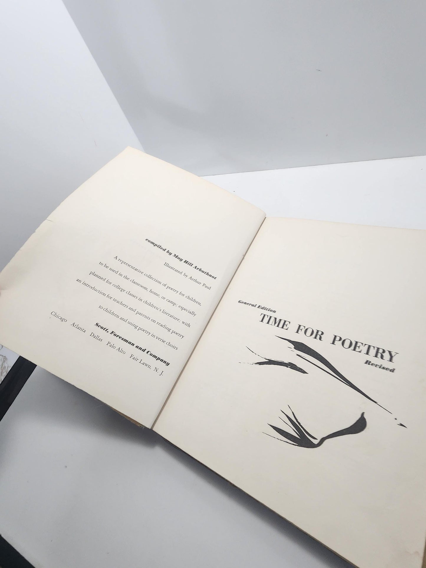 1961 A Time For Poetry By May Hill Arbuthnot - Arbuthnot - Poetry - 1960's - Vintage Books - Poems - Poetry Books - A Time For Poetry