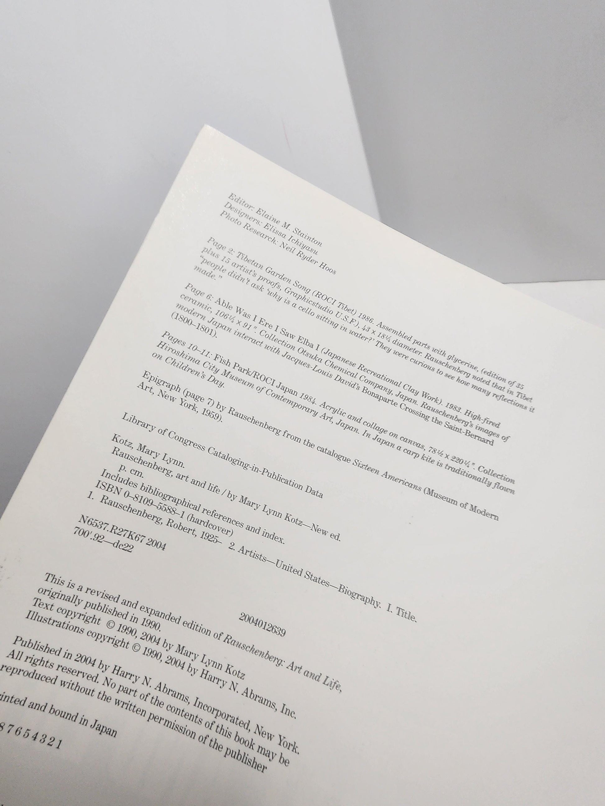 2004 Rauschenberg: Art and Life by Mary Lynn Kotz - Vintage Books - Biography - Rauschenberg - Art - Art Books - The Life Of - Mary Kotz