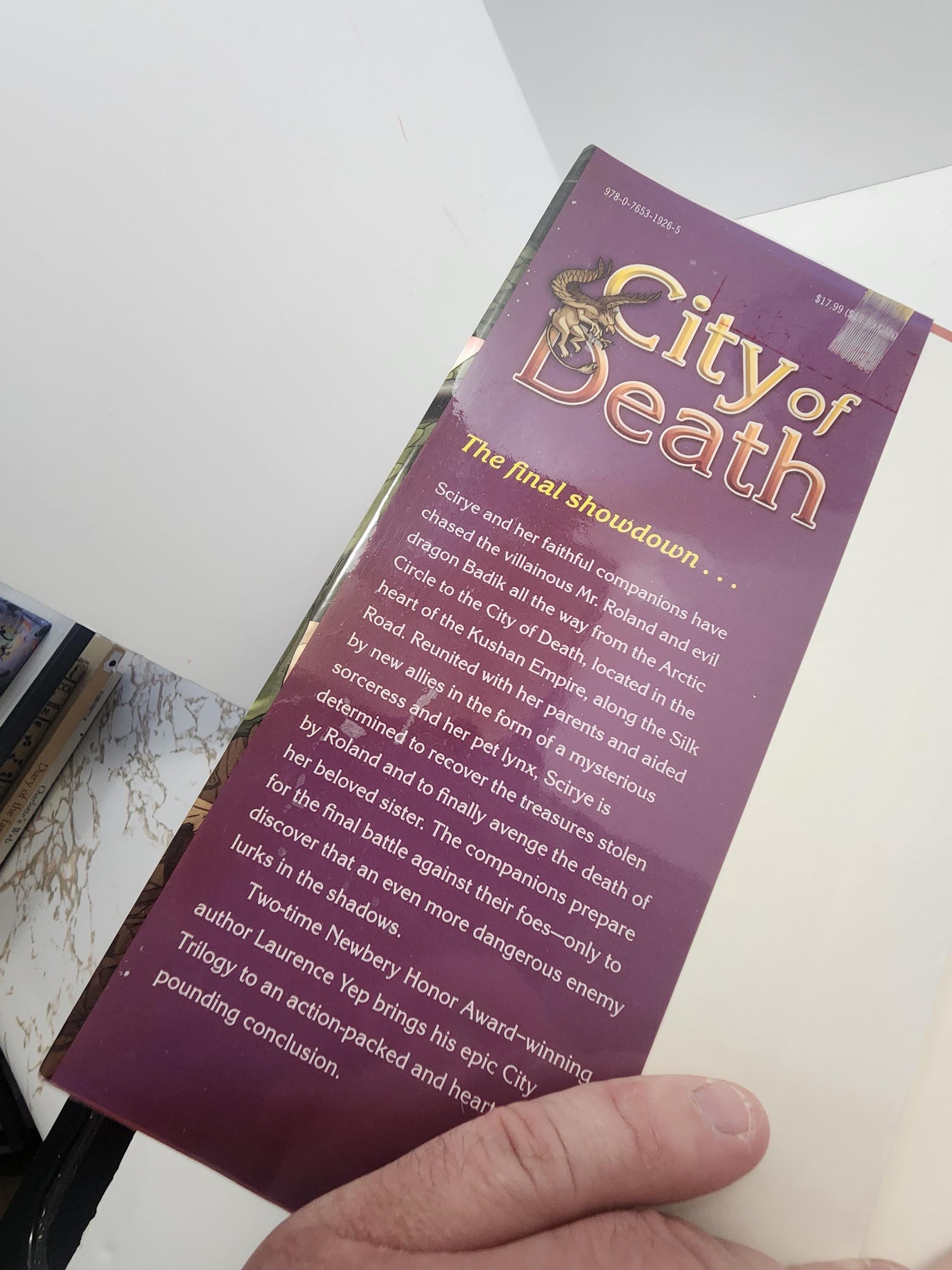 Laurence Yep Book Series LOT Of 2 - Laurenfe Yep - Laurence Yep Books - Book Lot - Book Series - City Of Fire - City Of Death - Fantasy Book