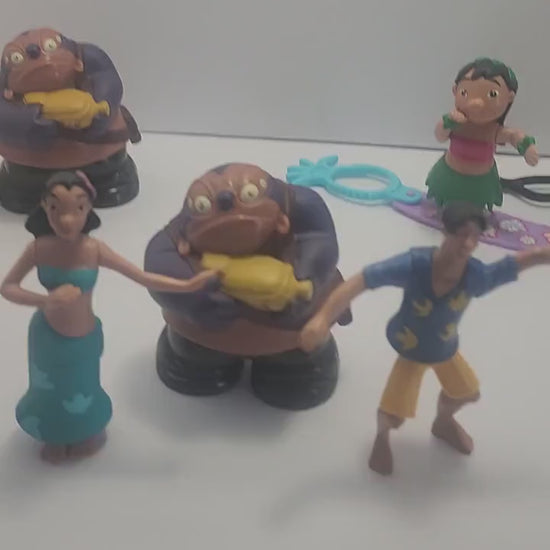 Lilo and Stitch Disney Toy Lot - Lilo and Stitch - Lilo - Stitch - Disney Toys - Disney - Hula Dancers - Hula Girls - Car Hula