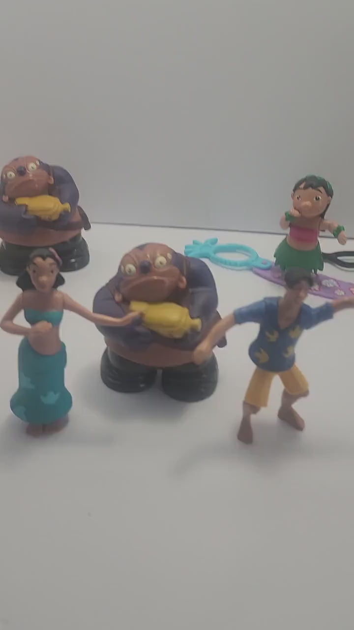 Lilo and Stitch Disney Toy Lot - Lilo and Stitch - Lilo - Stitch - Disney Toys - Disney - Hula Dancers - Hula Girls - Car Hula