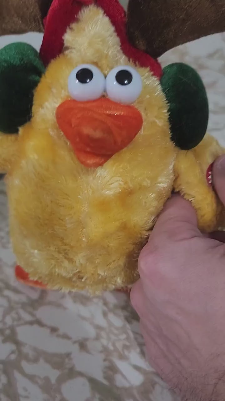 Christmas Stuffed Figures Dandees Collectors Choice Candy Dispenser Penquin  - Penquin  - Musical - Chicken - Dancing Plush - Christmas